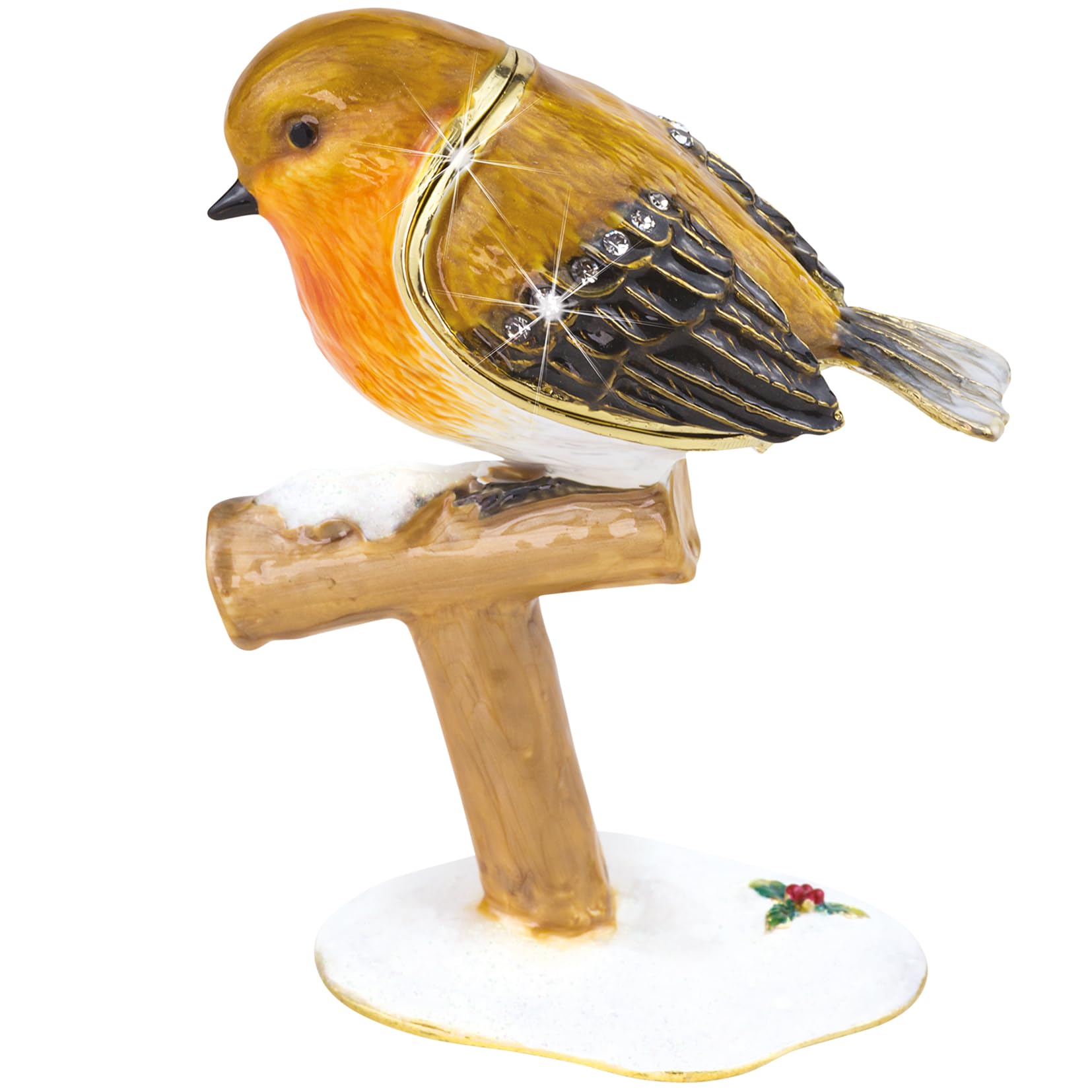 Craycombe Trinkets 6081 Robin on Spade Trinket Box