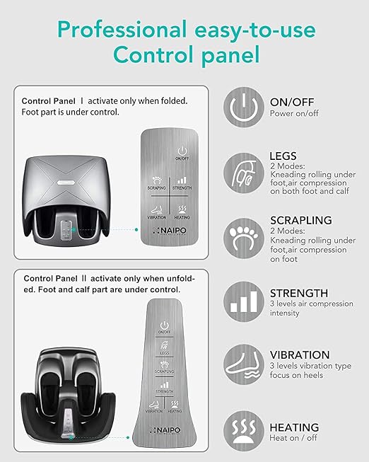 Naipo masażer stóp i łydek: Amazon.pl: Health & Personal Care
