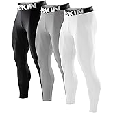 DRSKIN 5, 4, 3 or 1 Pack Men’s Compression Pants Tights Leggings Sports Baselayer Running Athletic Workout Active