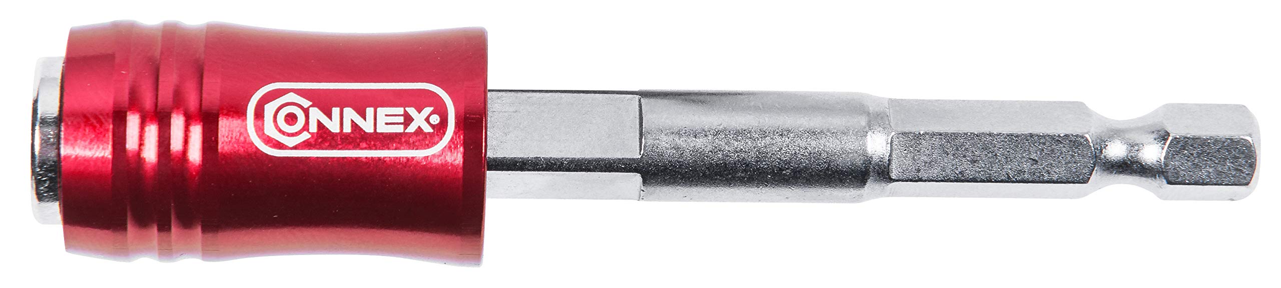 Connex COXB973200 2-in-1 Bit Holder - Suitable for Bits & Sockets - with Easy Quick Change Mechanism - Made of Chrome Vanadium Steel & Aluminium/Socket Holder for Cordless Screwdrivers