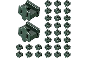 FRIENDA SPT-2 Christmas Light Slip Plug Vampire Plug Slide Plug Inline Zip Plug Holiday Plug Adapter for Valentine's Day Christmas Lights Design, Tail Plug (30, Green)