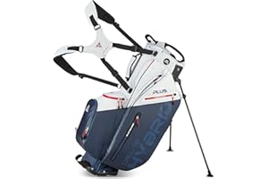 Big Max Dri Lite Hybrid Plus 14 Way Divider Golf Stand Bag, Waterproof, Lightweight, Dual Strap, Fits Push Carts