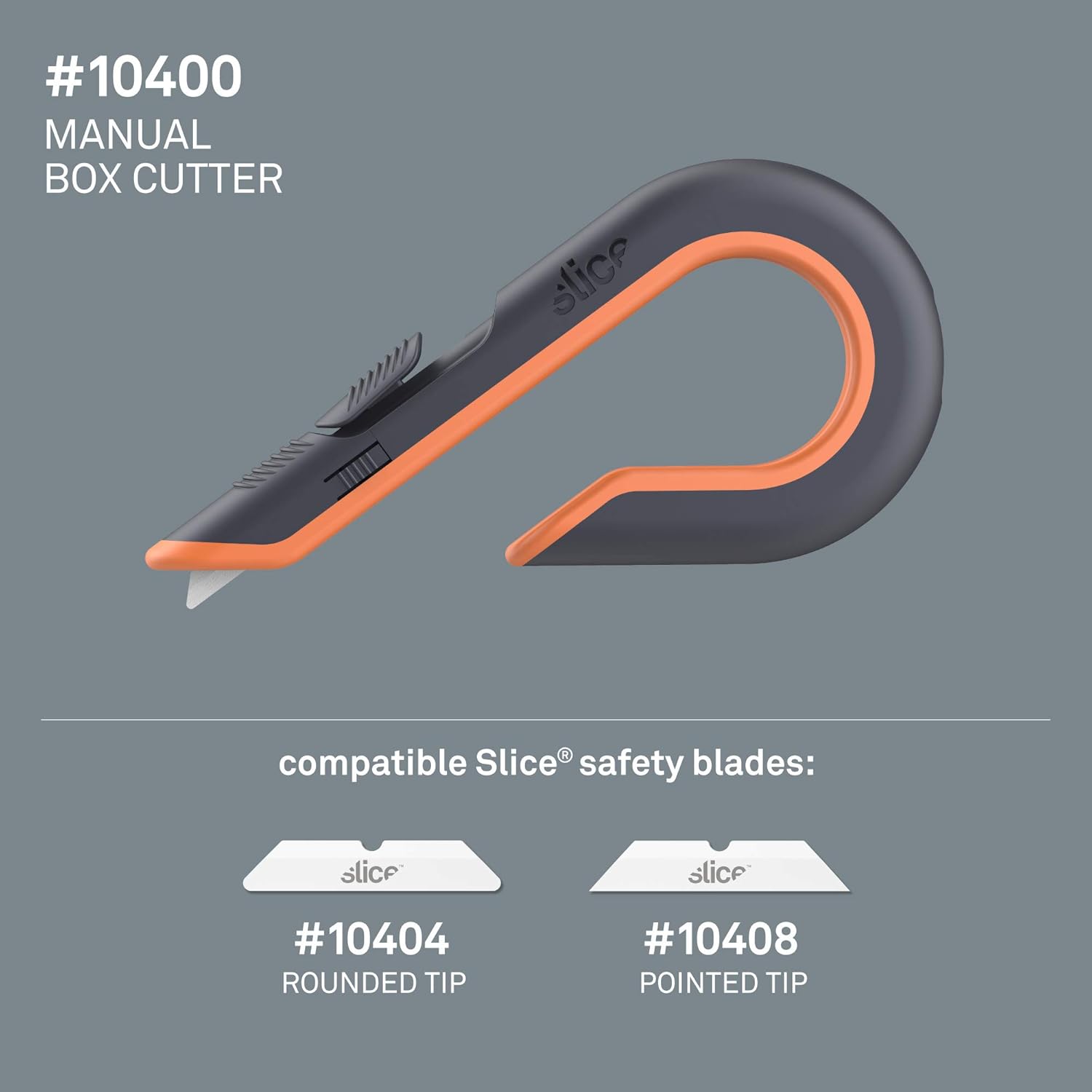 Slice 10400 Box Cutter, 3 Position Manual Button with Ceramic Blade: Industrial & Scientific