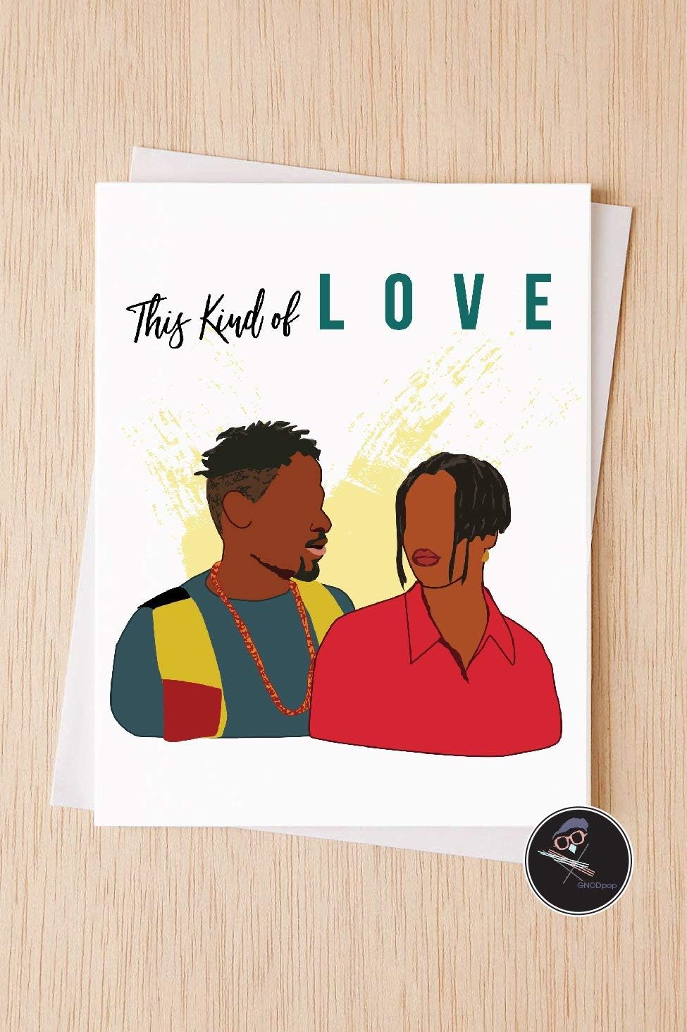 Sweet Unique Love Card, Maxine and Kyle Living Single, Valentine's Day Anniversary Birthday Card Wife Husband