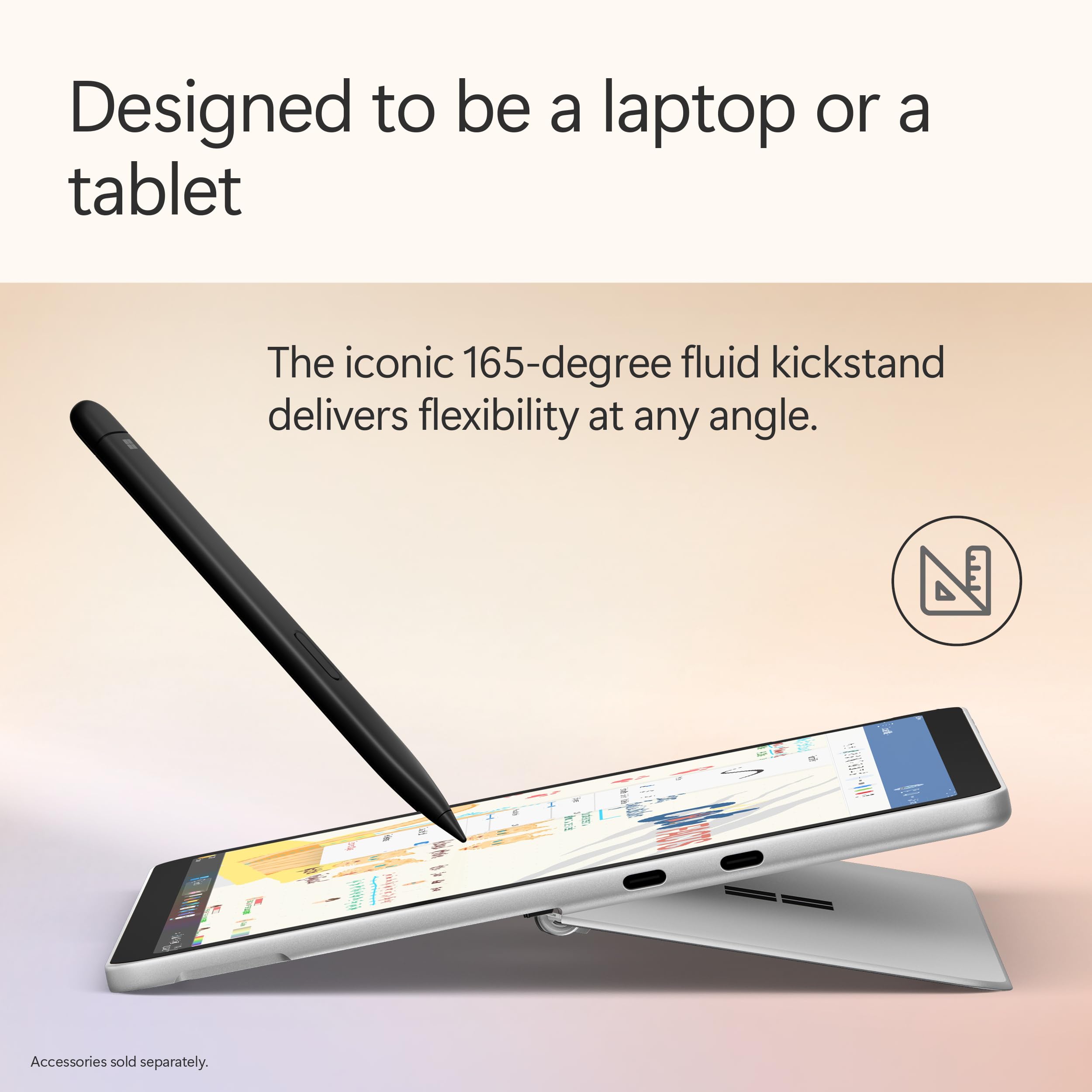 Microsoft Surface Pro | Copilot+ Pc | 12” Lcd Touchscreen | Snapdragon® X Plus | 16Gb Memory | 256Gb Ssd | Latest Model, 1St Edition | Platinum - View 8