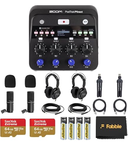 Amazon.com: Zoom PodTrak P4 Portable Multitrack Podcast Recorder