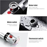 Marketero Thermostatic Shower Mixer Tap Wall Mounted Chrome Brass view 3