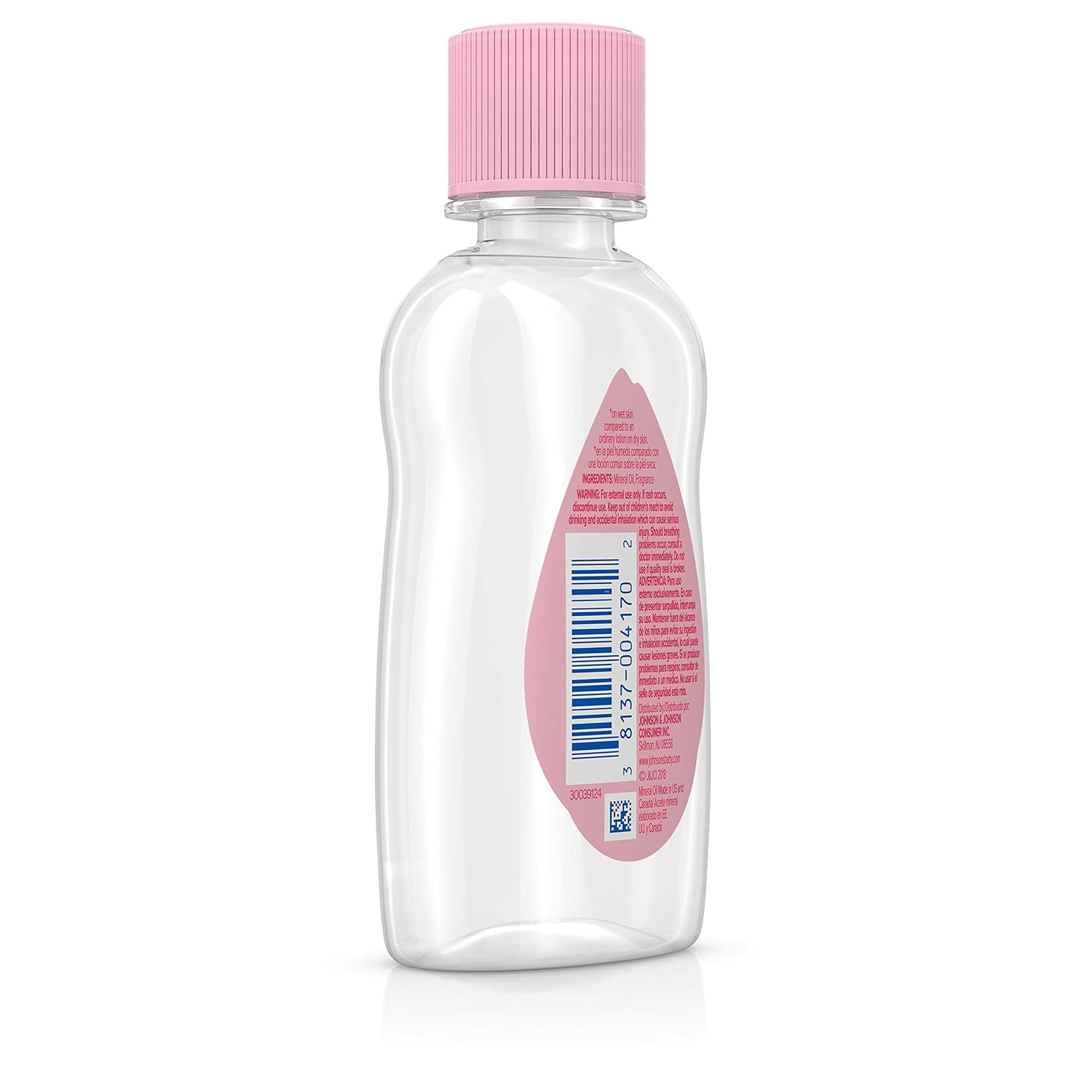 Johnson's Baby Oil, Pure Mineral Oil to Prevent Moisture Loss, Hypoallergenic, Original 3 fl. oz (Pack of 2): Beauty