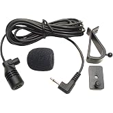 FingerLakes Microphone Mic 2.5mm Pioneer Compatible for Car Vehicle Stereo Radio GPS DVD Bluetooth Enabled Head Unit