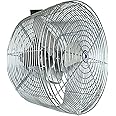 Schaefer VK20-GA Versa-Kool Air Circulator Fan W/Button Control, Ceiling Wall Mount Greenhouse Fan & Steel Guards, 5470CFM, 1/3 hp, 20" Deep Guard Commercial Fan for Patio, Industrial, Silver color