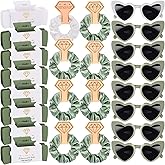 24pcs Bridesmaid Scrunchies Proposal Gifts Square Hair Claws Bachelorette Claw Clip Hair Clips Heart Shaped Sunglasses Girls 