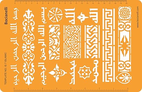 Bocianelli Schmuckhandwerk Vorlage Schablone Orientalische Asiatische Islamische Und Indische Ornamente Und Muster Amazon De Kuche Haushalt