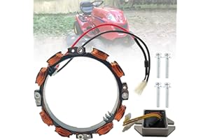 Chikia 592831 Alternator Stator Coil Replacement For BS 696459 394890 393374 691185 797375 797182 691063 393800 Toro LX426 LX466 Cubcadet CC760 933E 933R Lawn Mower Tractor with 845907 Regulator