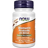 NOW Foods Supplements, Women's Probiotic, 20 Billion, Specially Formulated using Three Clinically Tested Probiotic Strains, 50 Veg Capsules