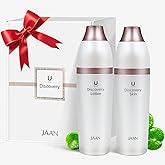 JAAN Korean Skin Care Set for Face, Anti-Aging Facial Moisturizer Lotion and Toner, Deep Hydrating for Face, K Beauty Facial Set, Christmas Gift Set for Women, Korean Skin Care, 4.5 FLOZ*2