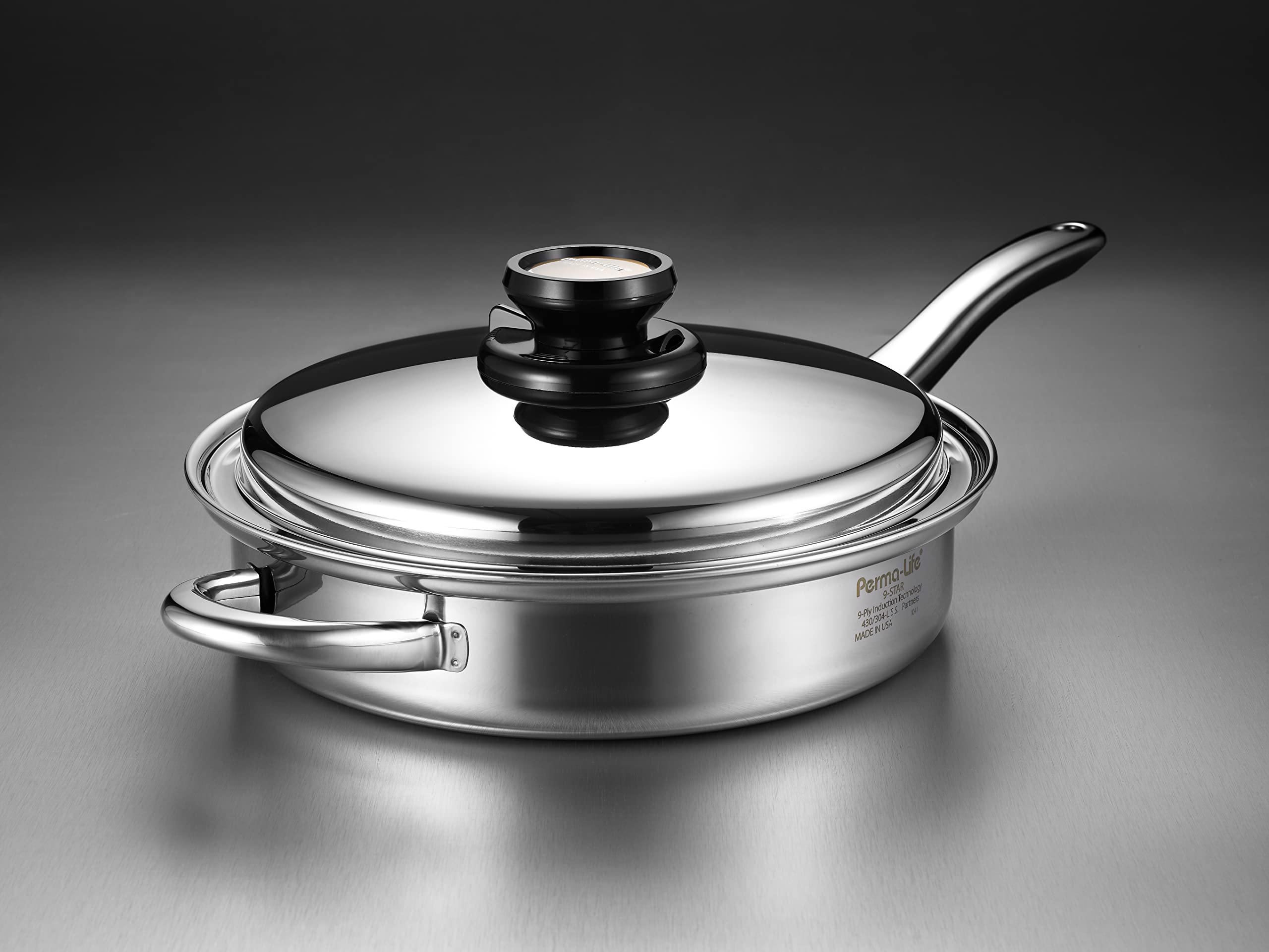 PermaLife PREMIUM 9layer cookware, premium cookware fabricated by Regal Ware USA, 1QT, 2QT