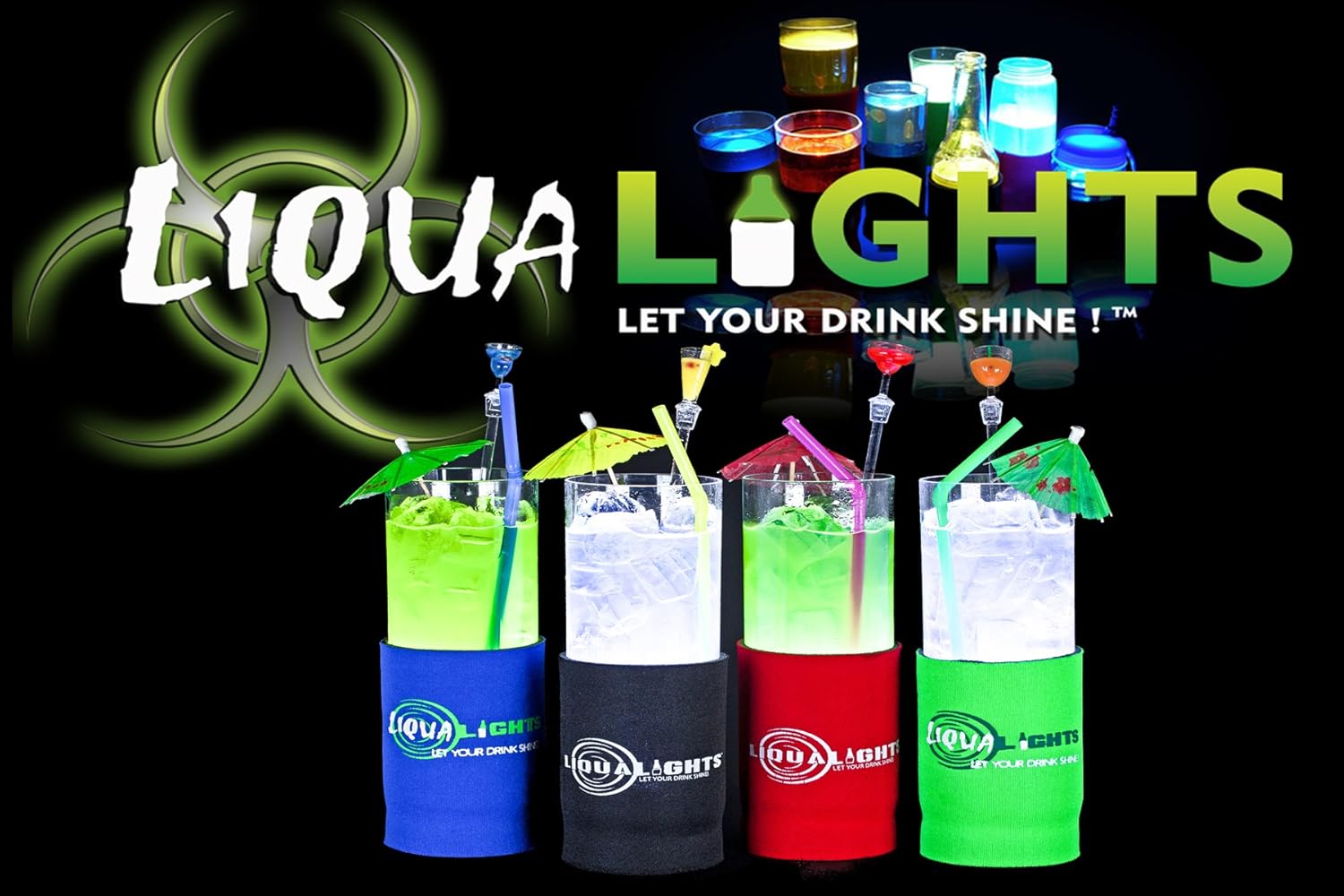 light up beer koozie