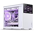 JONSBO D31 MESH SC White Micro Computer Case with Screen, M-ATX/ITX Mainboard/Support RTX 4090(335-400mm) GPU 360/280AIO,Powe