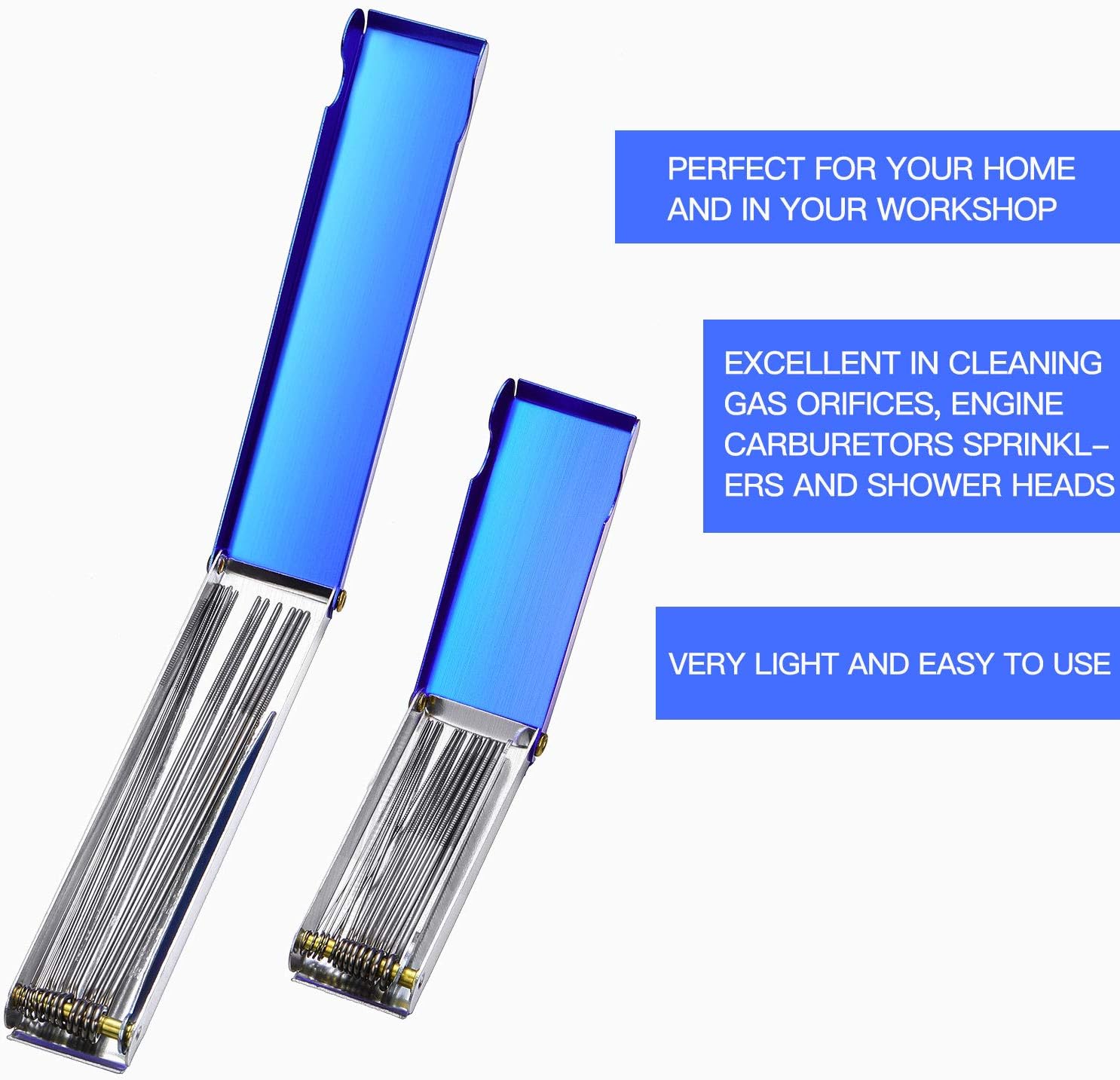 4 Pieces Torch Tip Cleaner Set Carb Carburetor Jet Cleaner for Cleaning Welding Cutting Nozzles/Tips, Gas Orifices, Sprinklers and Shower Heads, 13 Wire Set: Home Improvement