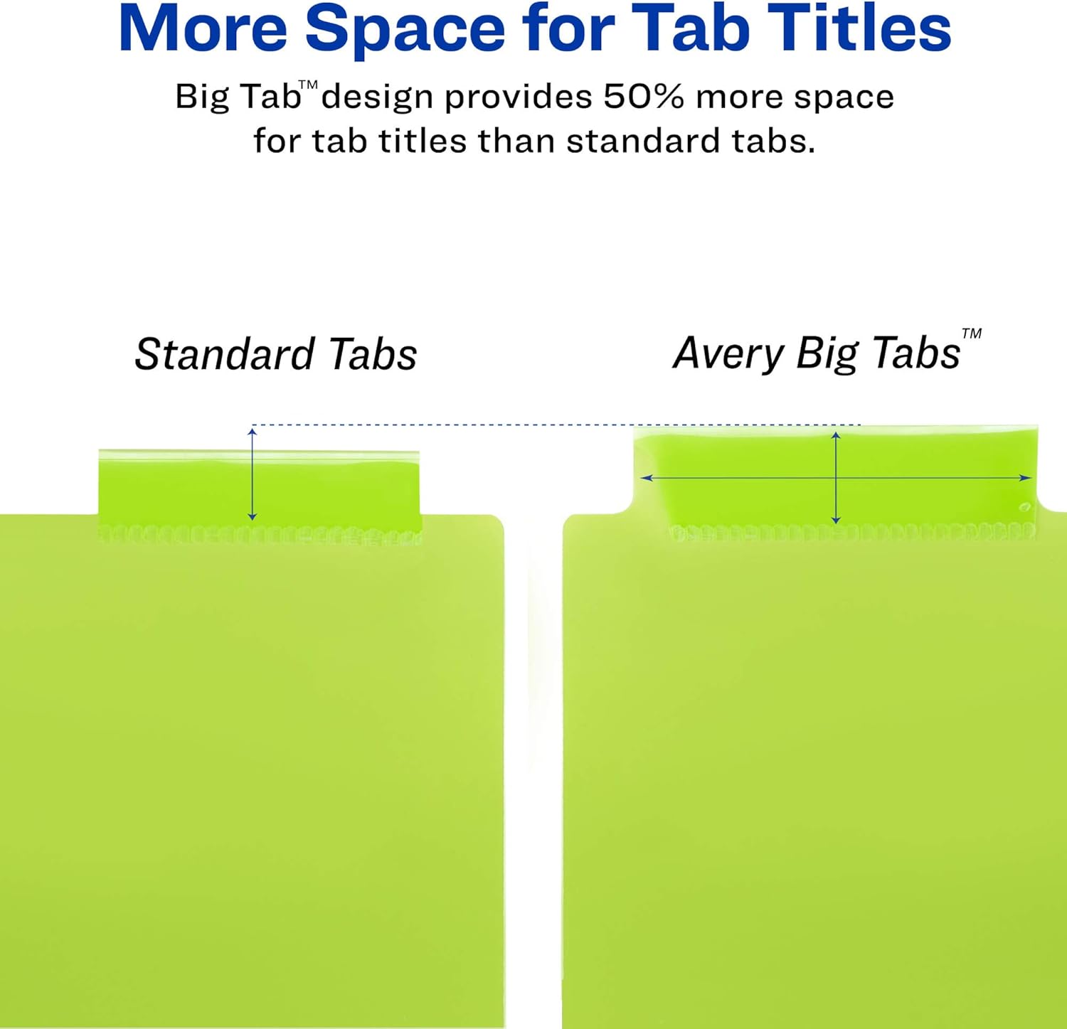 Avery 8-Tab Plastic Binder Dividers with Pockets, Insertable Multicolor Big Tabs, 1 Set (11907) : Binder Index Dividers : Office Products