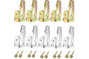 NOTOKE 10-Pack Pool Timer On Off Clips - Time Switch Replacement Compatible with Intermatic 156T1978A - Timers Trippers Kit for T100 Series Clock Dial Trippers Intermatic Timer Parts (5 Silver, 5 Gold)