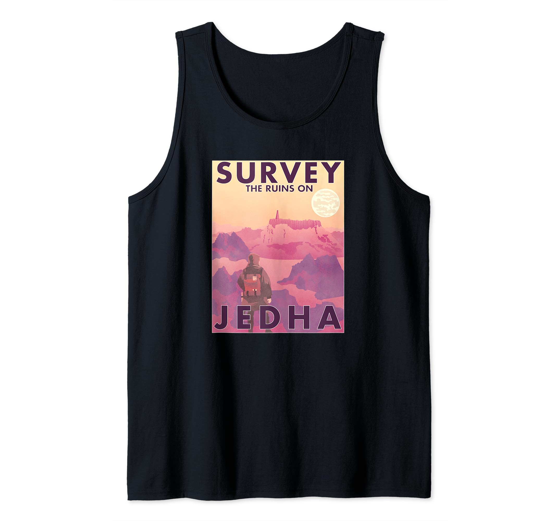 Star Wars Survey The Ruins On Jedha Poster Tank Top