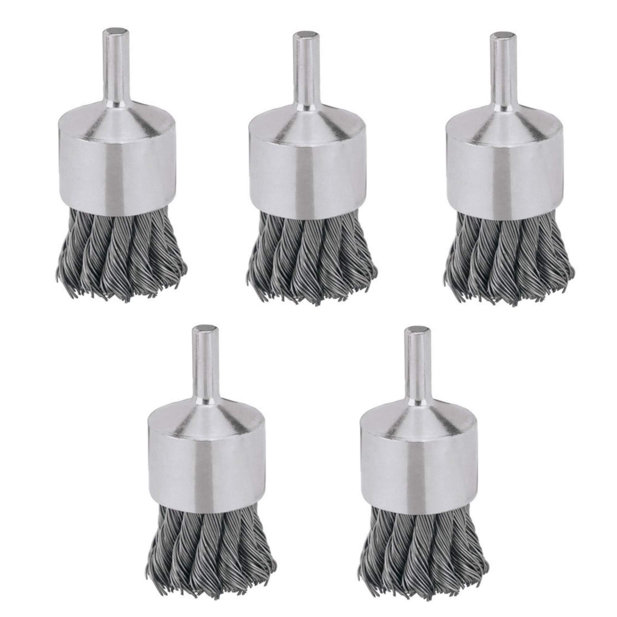 DeWalt DW4902 Knot Wire End Brush, 1 x 1/4 in. - Quantity 5