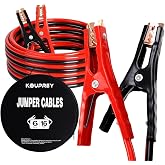 Jumper Cables 6Gauge 16 FT, Booster Cable for Car, Jumping Cables | Jump Starter Cable for SUV and Trucks Battery, Heavy Duty Automotive, Jump Starting Dead or Weak Batteries, Carry Bag