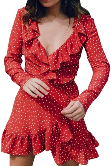 star print mini dress