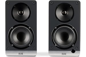 ELAC Debut ConneX 4-1/2" Powered Bookshelf Speakers with HDMI ARC, Pair of Bookshelf Speakers for Home Entertainment System, Blue