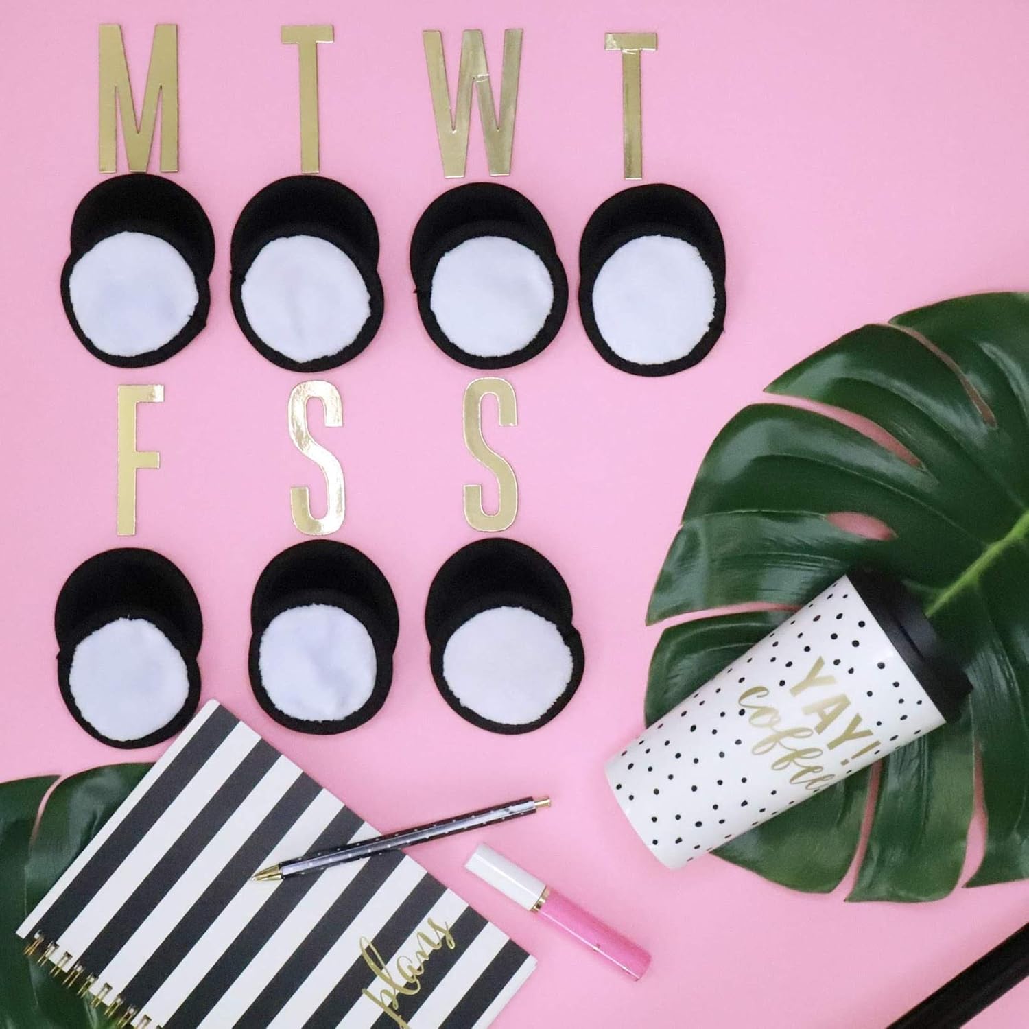 Green Estate Reusable Makeup Remover Pads – 14 Pack With Laundry Bag – Two Tone Microfiber – Black Side For Mascara, Eye Shadow, Lipstick, Foundation – White Side For Toner And Moisturizer. : Beauty