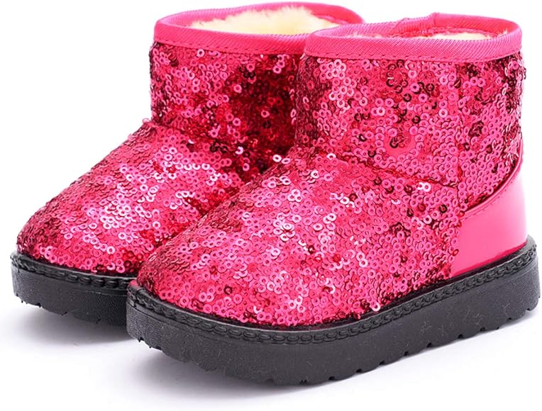 sequin winter boots
