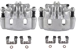 Lamerto 2x Front Brake Caliper w/Bracket Replacement for Subaru Impreza Forester Legacy Outback, Saab 9-2X #19B2683B 19B2682B 32006164 26292AE07B 26292AJ01A 26292FE011