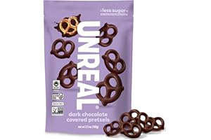 UNREAL Dark Chocolate Covered Pretzels, 3.5 OZ