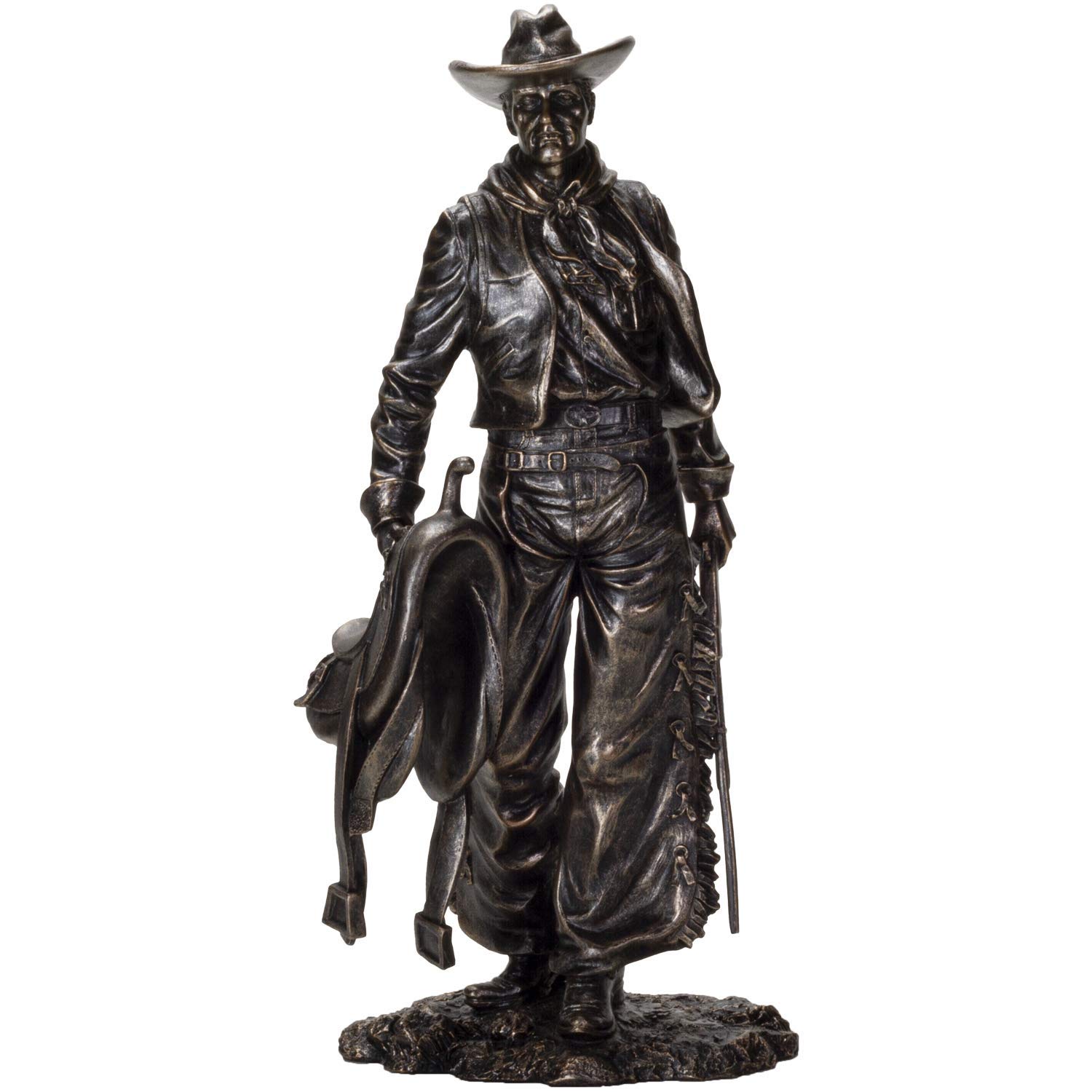 Photo 1 of Pacific Giftware American Cowboy with Gun and Saddle Resin Figurine Home Decor Collectible