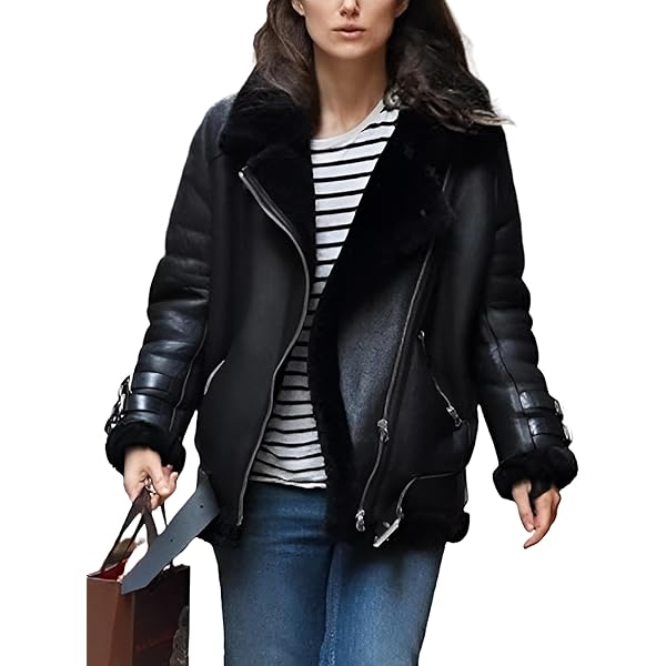 Amazon.com: Leder Fashions Women's Aviator Stylish B3 Genuine