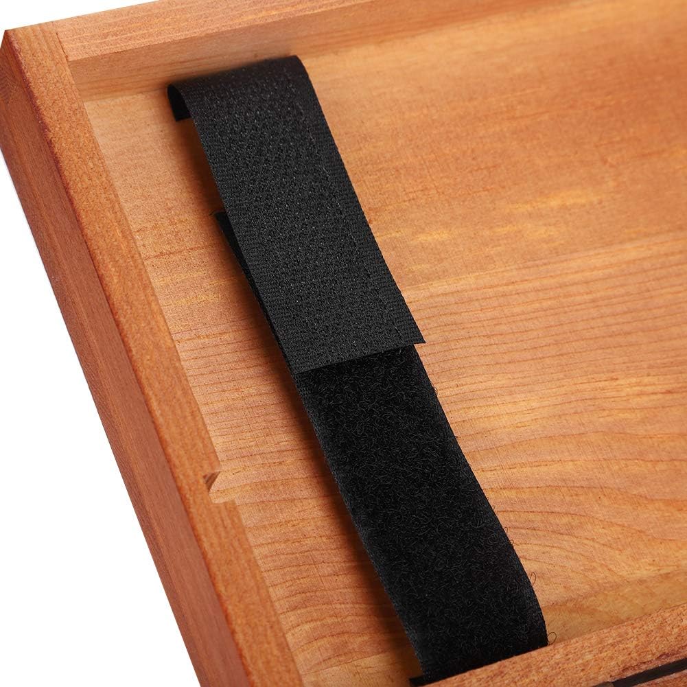 Wooden Pencil Box, Wooden Box with Hinged Lid, Solid Wood Sketch Box for Storing Children's Stationery 20 x 11.5 x 5.3 cm - Image 5