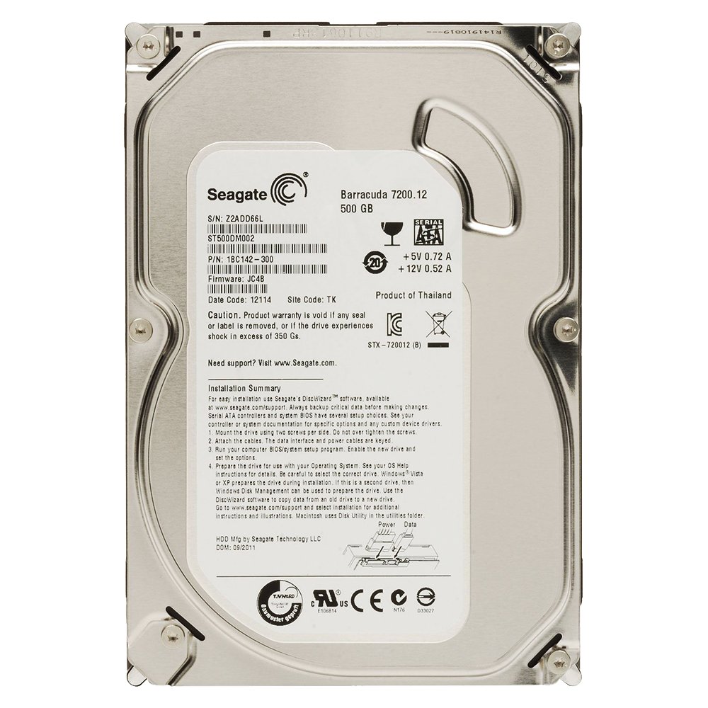 Seagate ST3500413AS 3.5 inch Barracuda 500 GB 7200rpm SATA Drive with 16MB Buffer