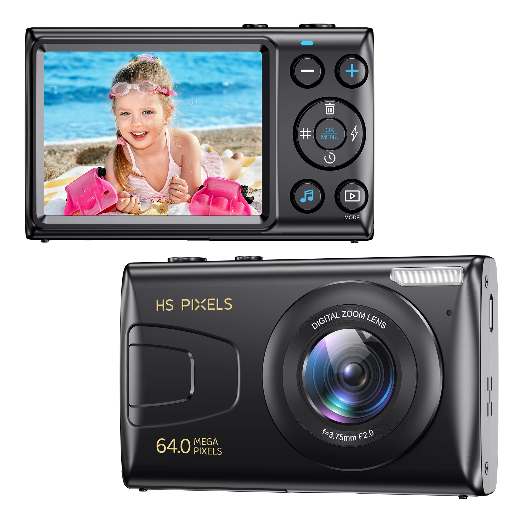 Digital Cameras Compact Video Camera 4k Digital Camera, 4K Kids