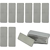 StayMax 304 Stainless Steel Engraving Blank Tags Rectangle Stamping Blanks Without Holes 1.96inch*0.7inch 25 Pack