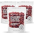 NESTLADY Premium Jujube Date, Red Date (Hong Zao), 100% Natural, Improve sleep, Health Snack, Dried Fruit, Sweet and Chewy Net weight: 454g/1LB (3 Packs, 3LB in Total), Packed in USA