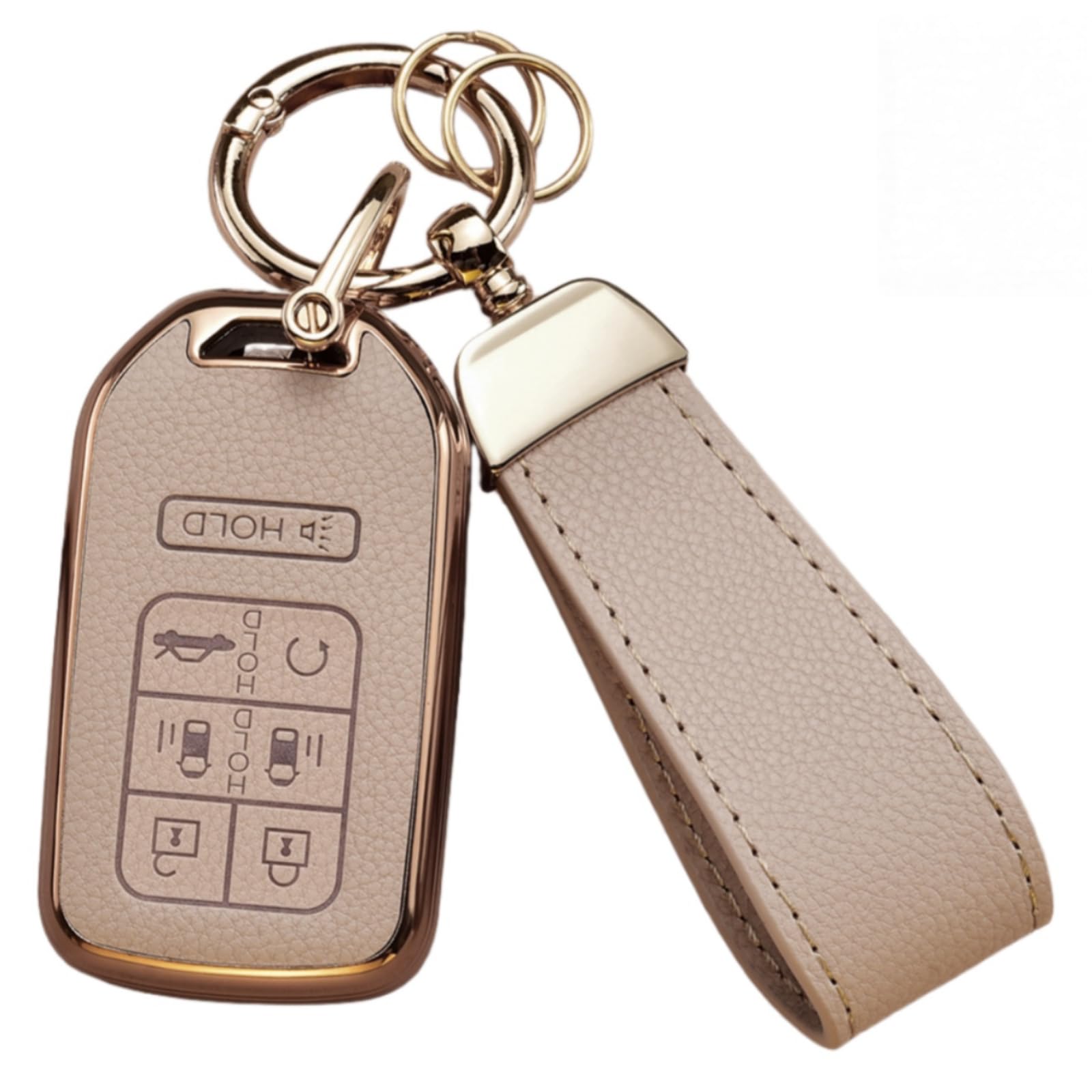 Photo 1 of ***MISSING PARTS***
Axtrulix Key Fob Cover for Honda, Upper Leather + Soft TPU Key Cover Case Shell for Honda Odyssey EX EX-L LX SE Touring Elite, 7 Buttons (PINK, Size B)