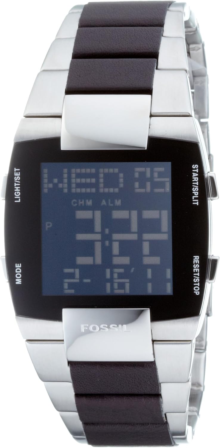 Fossil HerrenArmbanduhr Digital Edelstahl mehrfarbig Fuel Trend JR9455