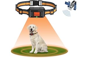 GPS Wireless Dog Fence Collar for Lagre Outdoor Use, Precise Pet Containment System with Smart GPS Signal Boost Tech for M/L 
