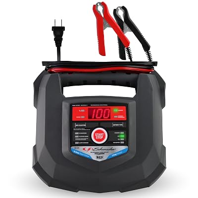 Schumacher Electric 15A Car Battery Charger and Maintainer, 4-in-1 Solution, for 6V/12V Power Sport, Automotive, and Marine Batteries, SC1280