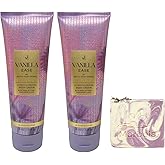 Bath & Body Works Vanilla Ease 2 Pack Body Cream Bundle with a Lavender Dream Bar Soap - Full Size