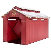 Lionel Christmas, Electric O Gauge Model Train Accessories, Lighted Christmas Half Covered Bridge (1929090)