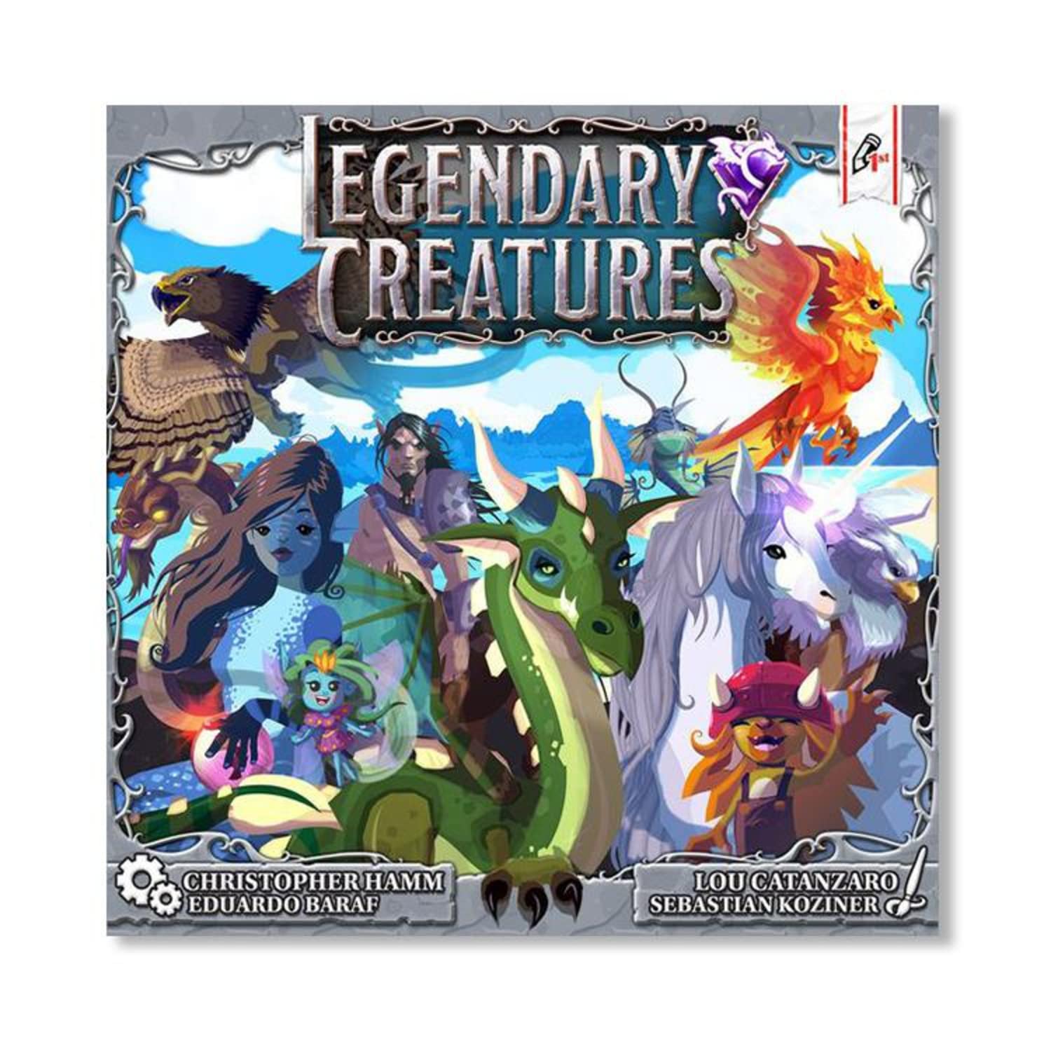 Pencil First Games, LLC Legendary Creatures Card Game - English