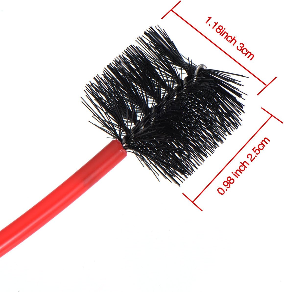 Trumpet Cleaning Care Kit Trumpet Mouthpiece Brush Valve Brush Flexible Brush with Cleaning Cloth, 3 Pieces - Image 5