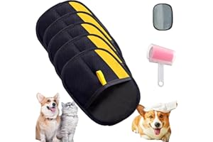 Purepath Pet Hair Remover Glove Pure Path Reusable Grooming & Cleaning Glove for Cats & Dogs, Easy Hair Removal from Furnitur